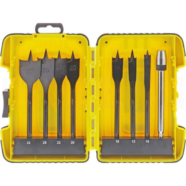 Sheffield 8 Piece Alpha Spade Bit with Extension Bar - TurboBORE