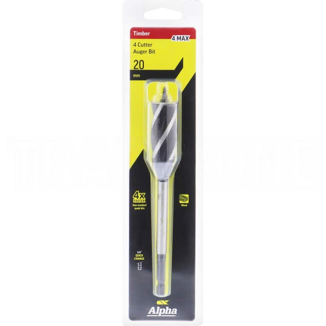 Sheffield 20mm 4 Cutter Auger Bit - 4 MAX