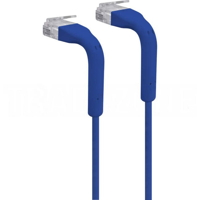 Ubiquiti 0.22 Metre Ultra-Thin CAT6 RJ45 Ethernet Bendable Patch Lead Blue