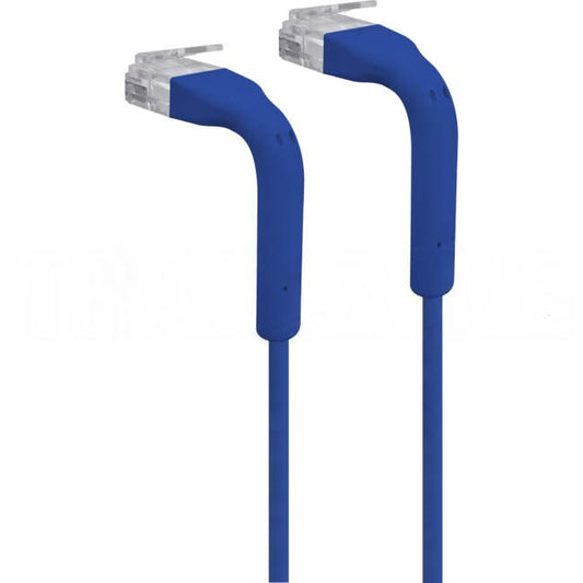 Ubiquiti 0.22 Metre Ultra-Thin CAT6 RJ45 Ethernet Bendable Patch Lead Blue