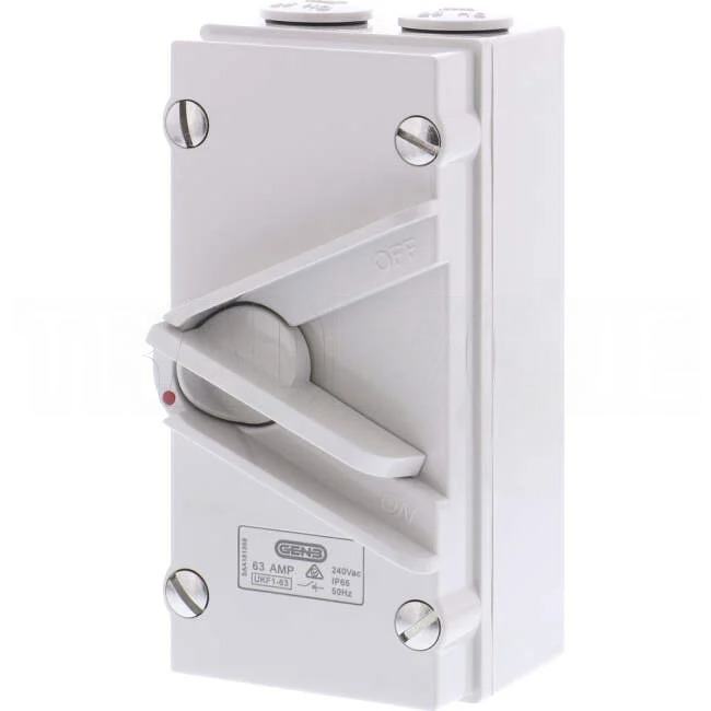 GEN3 63 Amp 1 Pole  IP56 Enclosed Isolator Switch