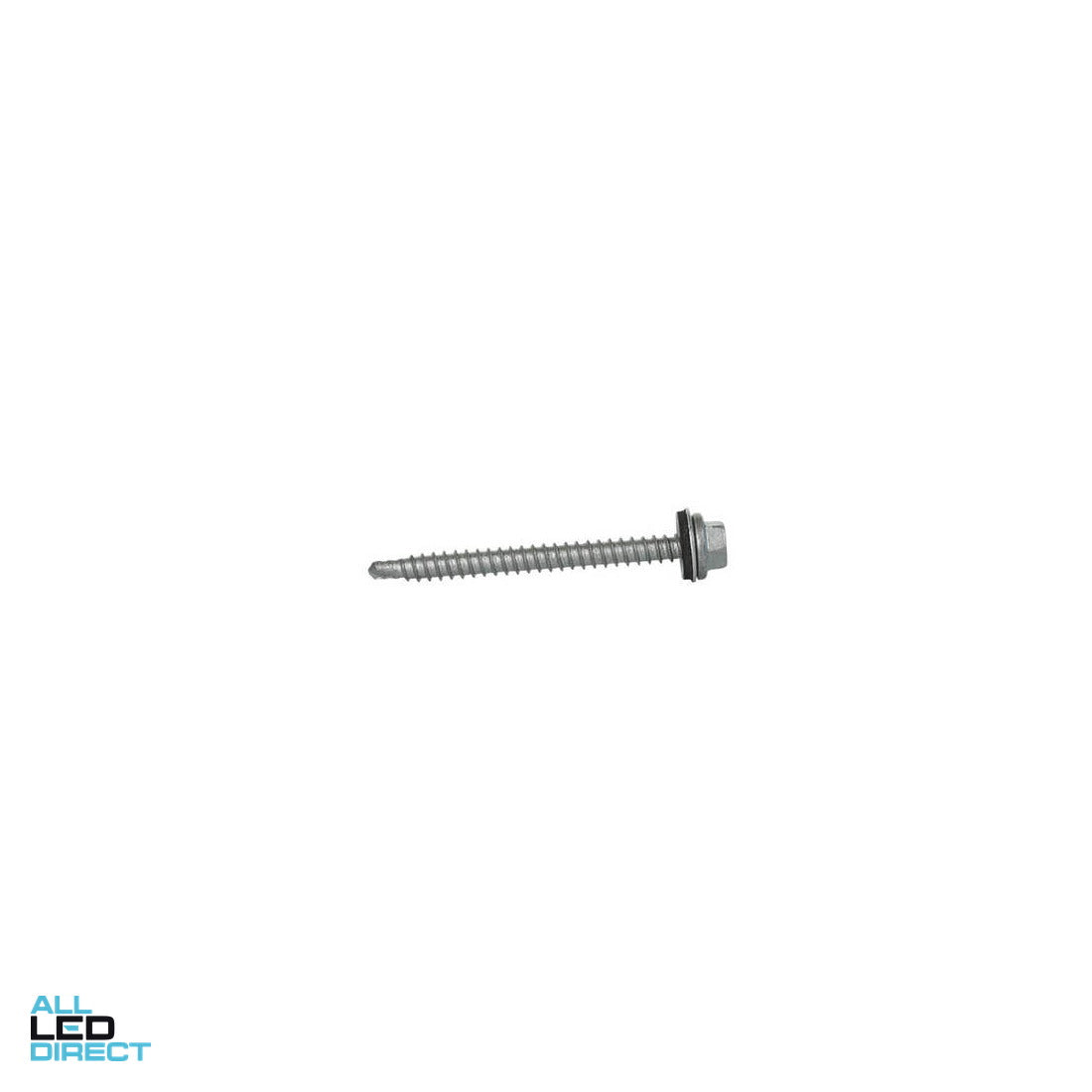 Clenergy M6.3 x 70mm Buildex Cyclonic RoofZip Self-Tapping Universal Screw With 16mm Aluminium Bonded Washer ALL LED Direct