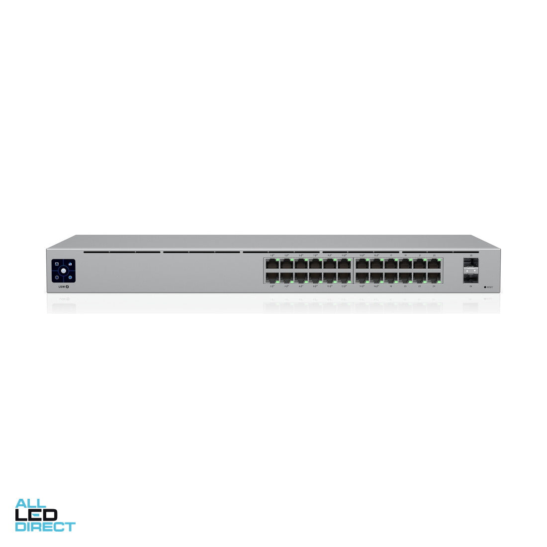 Ubiquiti UniFi 24 Port Managed Gigabit Switch With 16x PoE+ Ports ALL LED Direct