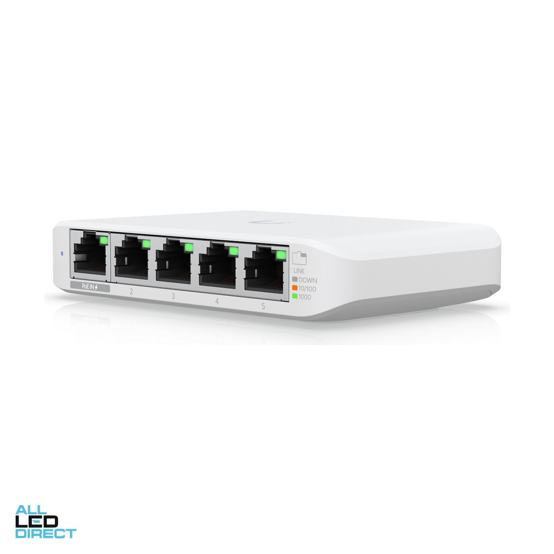 Ubiquiti USW Flex Mini Managed Gigabit PoE Switch ALL LED Direct