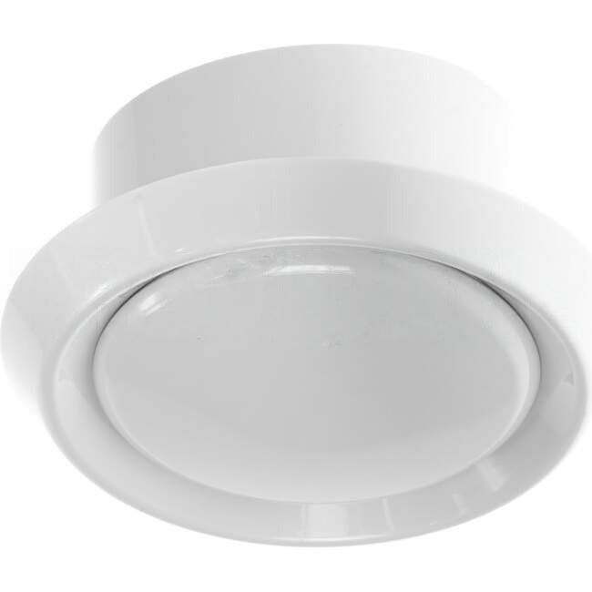 Ventair Ceiling Mounted Round Fixed Inlet or Outlet Grille White Suitable for 125mm Duct