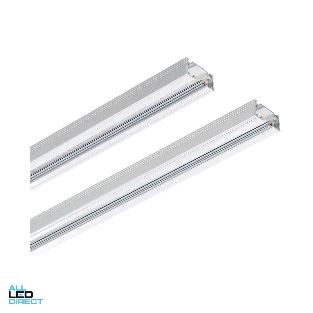 Vibe 2 Meter Single Circuit Track Matte White ALL LED Direct