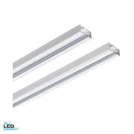 Vibe 3 Meter Single Circuit Track Matte White ALL LED Direct