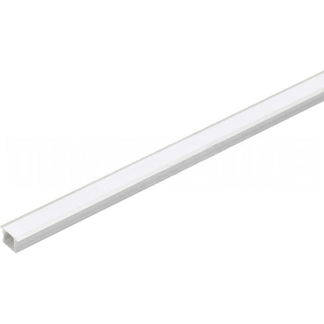 VIBE Deep Flush Mounted Aluminium Profile With Opal Matt Diffuser 2 Metres