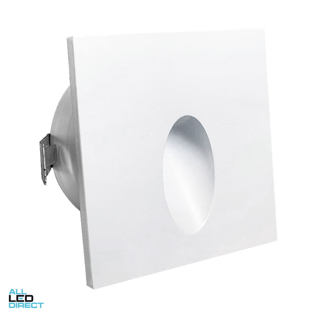 Vibe 1 W Square LED Step/Wall Light White 3000 K ALL LED Direct