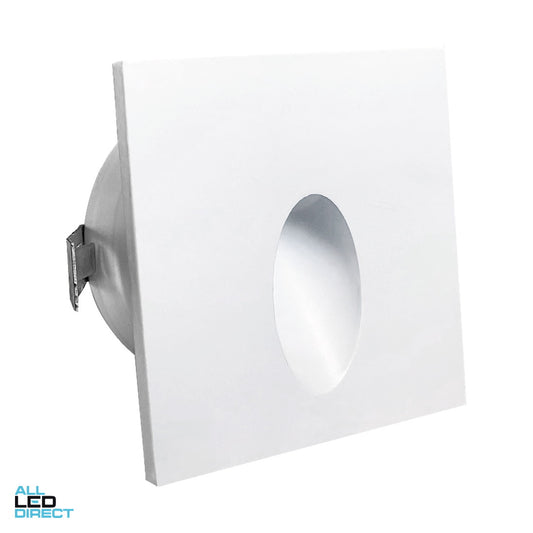 Vibe 1 W Square LED Step/Wall Light White 3000 K ALL LED Direct