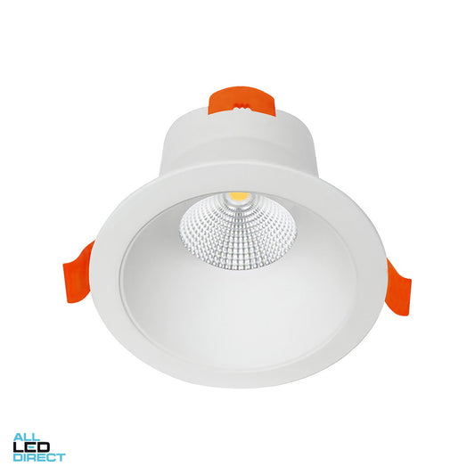 Vibe 9 W 90 mm Cut Out Dimmable ANTI GLARE LED Downlight White Tri Colour ALL LED Direct