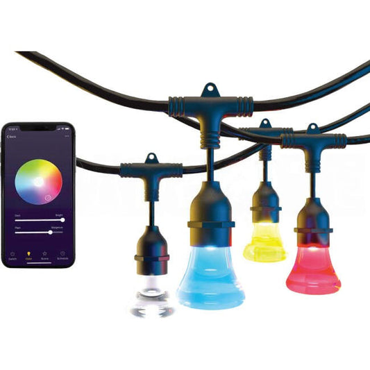 Vibe 6 Watt 240 Volt 8M Smart Multi Colour LED Festoon Lights With Wi-Fi Control IP65