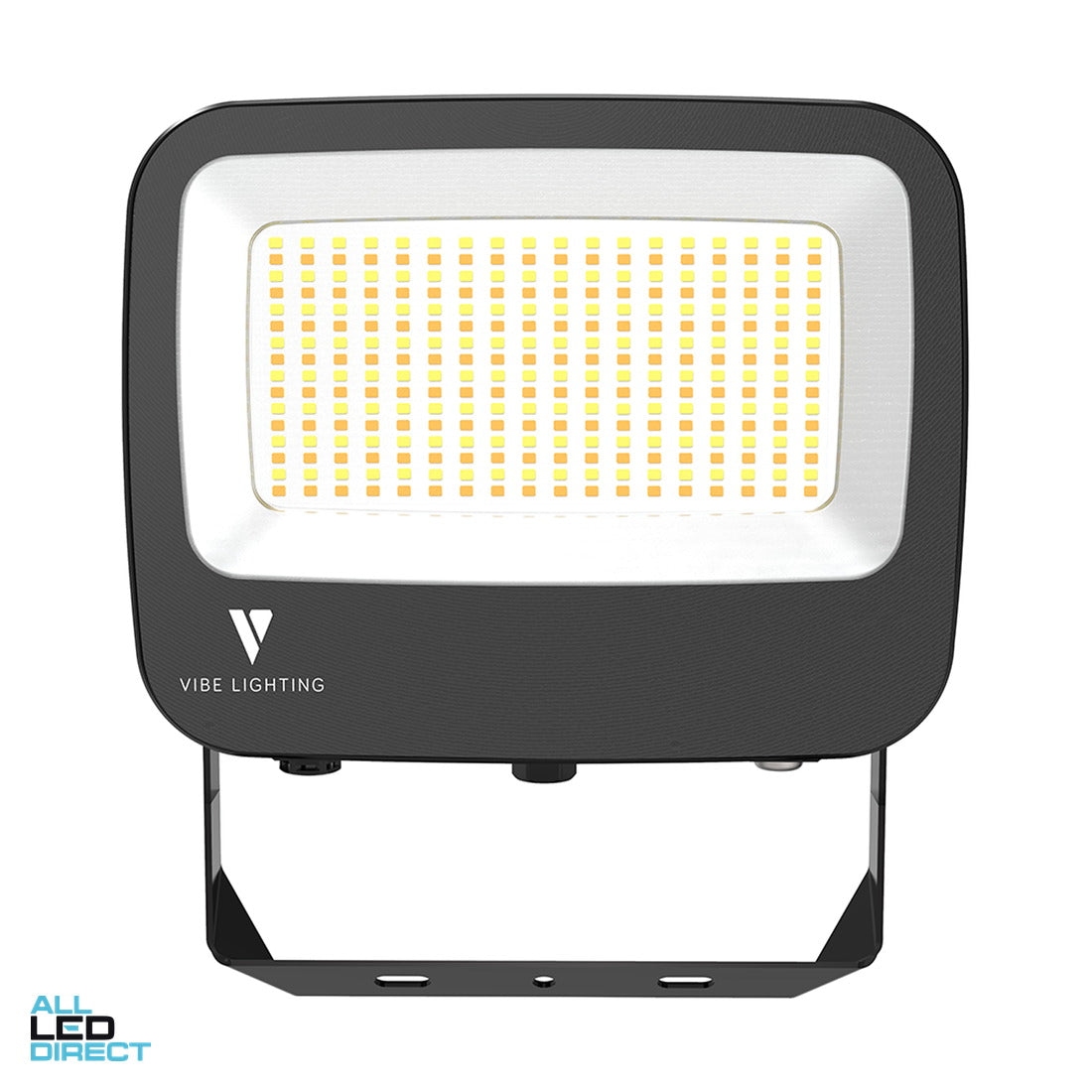 Vibe 50/70/100 W 500 SERIES Weatherproof IP65 LED Floodlight With 1.5 Metre Flex & Plug Black 3000/4000/6000 K 13000lms ALL LED Direct