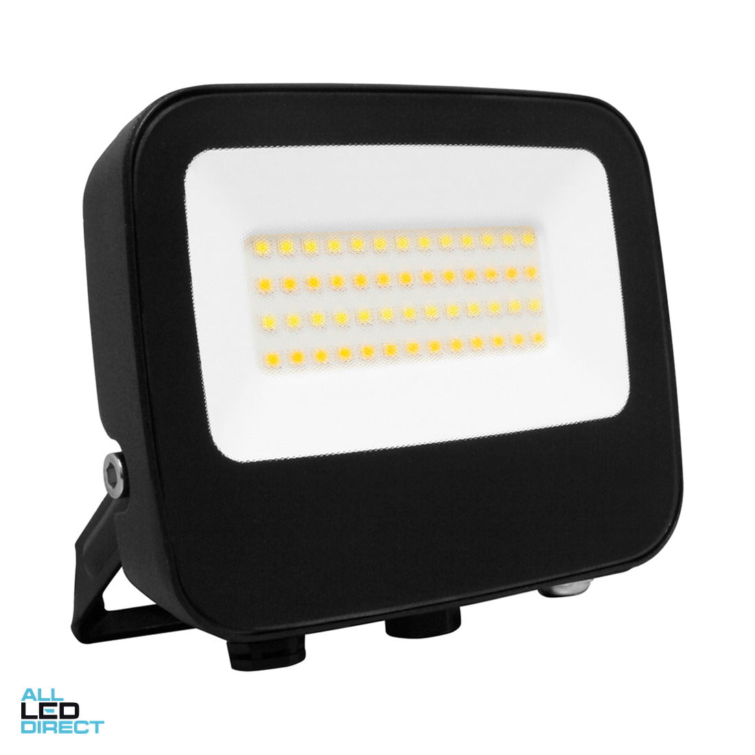 Vibe 10/20/30 W LED Floodlight with 1.5 Metre Flex & Plug Black 3000/4000/6000 K 3900lms ALL LED Direct