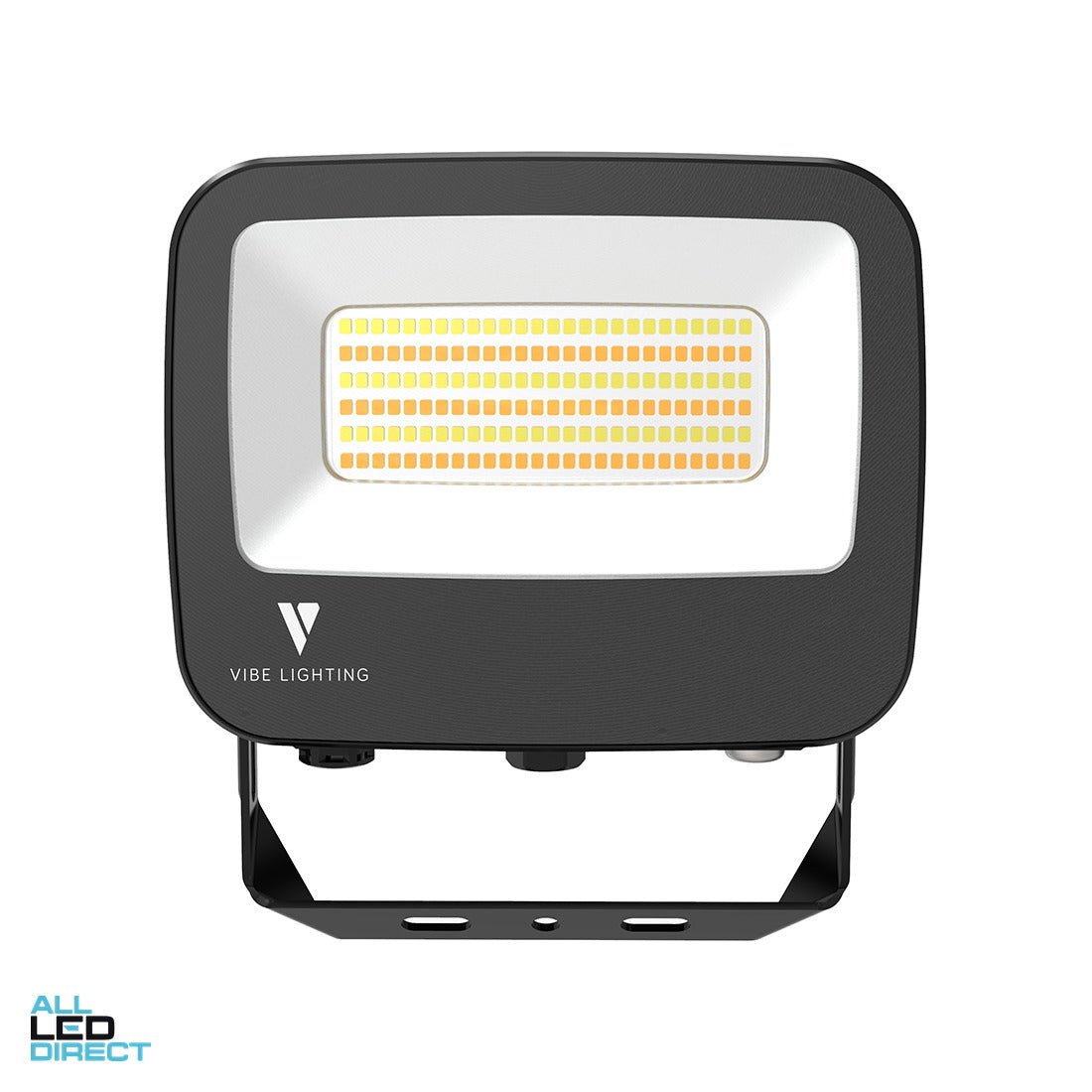 Vibe 20/30/50 W 500 SERIES Weatherproof IP65 LED Floodlight With 1.5 Metre Flex & Plug Black 3000/4000/6000 K 6500lms ALL LED Direct