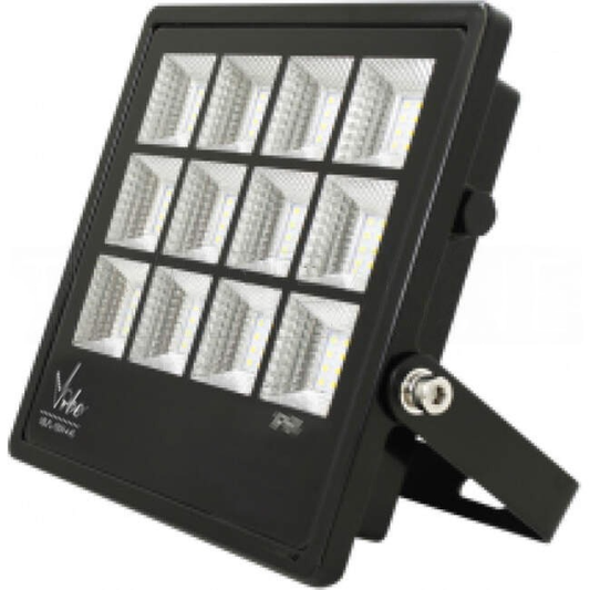 Vibe 100 Watt 500 SERIES Weatherproof IP66 LED Floodlight With 2 Metre Flex & Plug Black 4000k 9500lm