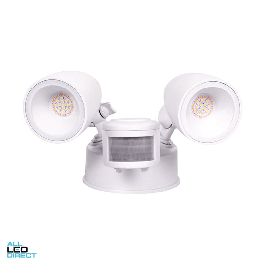 Vibe 2 x 10 W LED Twin Spot Light with Sensor White 3000/4000/6500 K ALL LED Direct