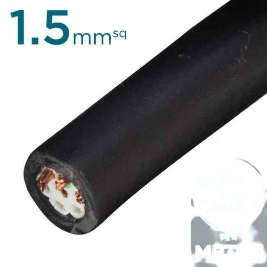 Apec 1.5mm 10 Core & Earth Black Control Cable Per Metre - Default Title (VCM105E10B5K1)