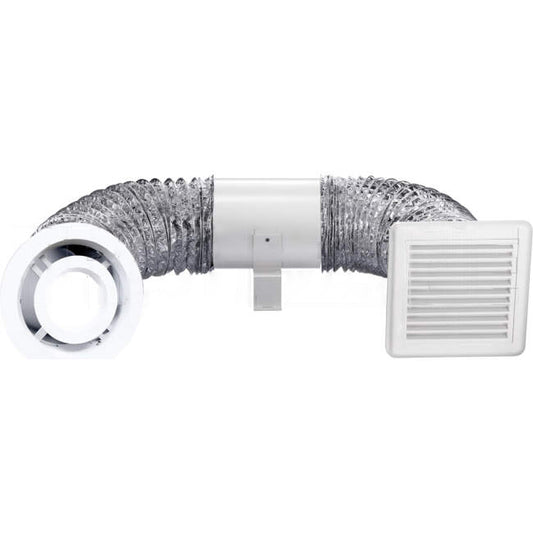 Ventair 150mm IPX4 Shower Light Inline Exhaust Kit with 10 Watt LED Light