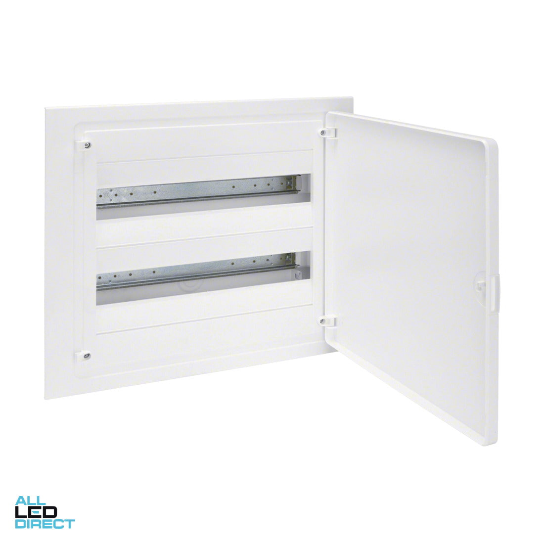 Hager 36 Pole Plastic Flush Mount Switchboard Plain Door ALL LED Direct
