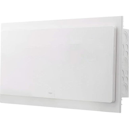 Hager 72 pole (4 Rows Of 18 Pole) Plastic Flush Mount Switchboard Plain Door