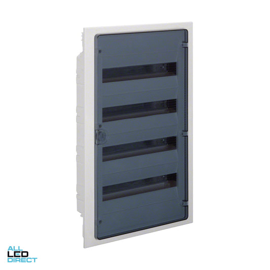 Hager 72 Pole Plastic Flush Mount Switchboard Transparent Door ALL LED Direct
