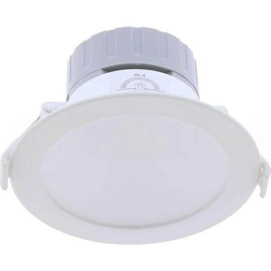 Haneco 9 Watt VIVA 110 90mm Cutout Round Dimmable LED Downlight With Switchable Kelvin Ratings 100 Degrees White