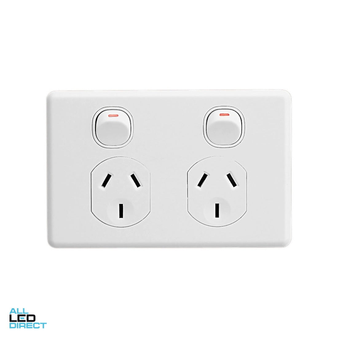 Clipsal 10 Amp C2000 Double Internal Powerpoint White 15 PIECE VALUE PACK ALL LED Direct