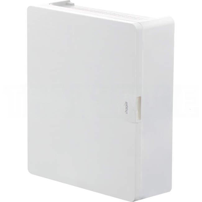 Hager 2 Row Of 18 Pole Plastic Surface Mount Switchboard Plain Door ...