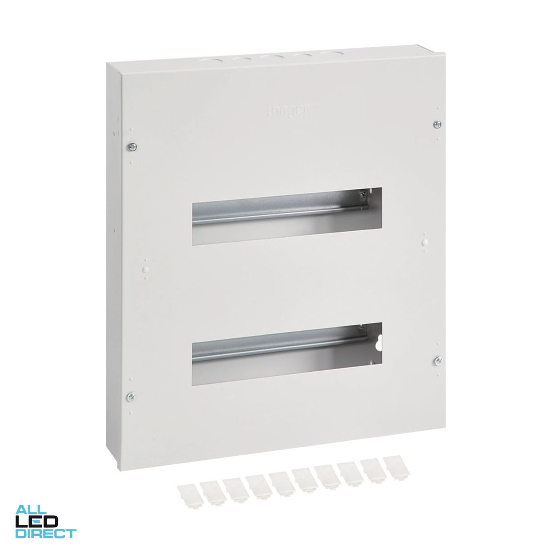Hager 24 Pole Metal Surface Mount Switchboard ALL LED Direct