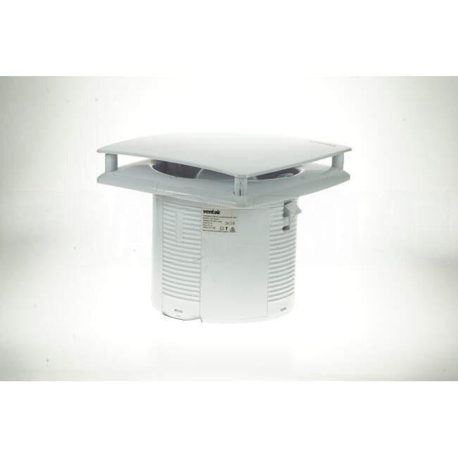 Ventair 193mm x 193mm UNIVERSAL Flush Mounted Square Exhaust Fan White With Backdraft Damper Suitable For 150mm Hole & 150mm Duc