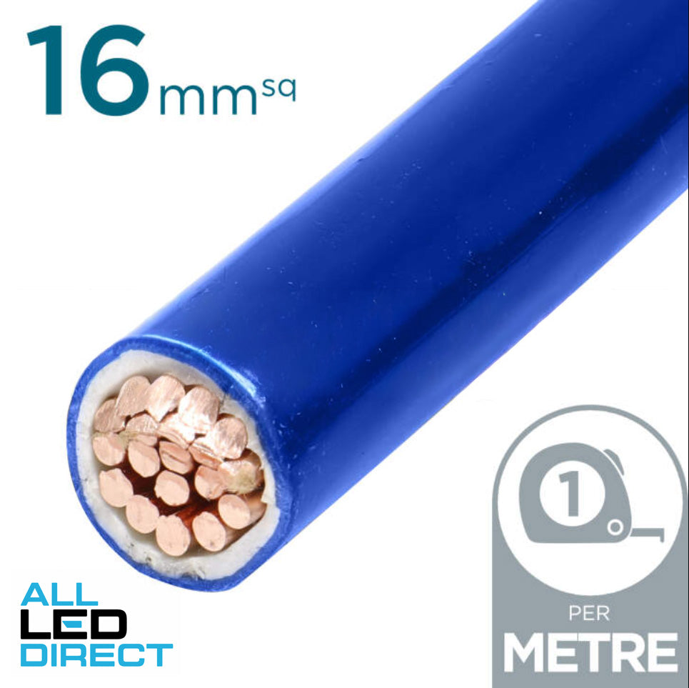 16mm Building Wire Cable Blue Per Metre