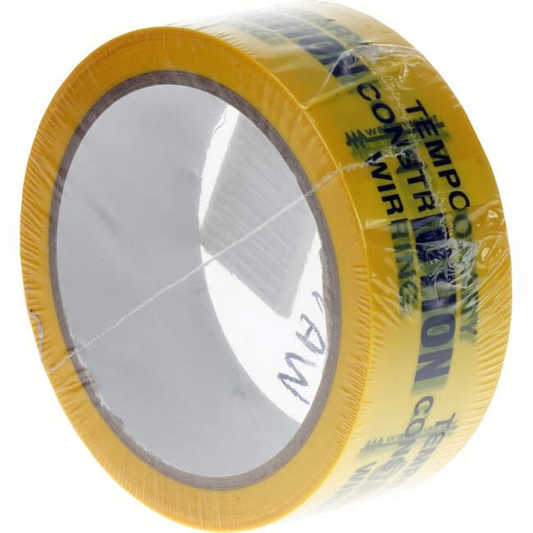 Wattmaster 38mm x 50 Metres Construction Warning Tape