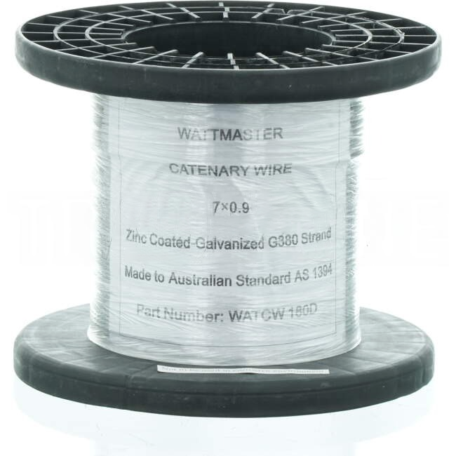 Wattmaster 0.90mm Catenary Wire G7 Strand 180 Metre Drum