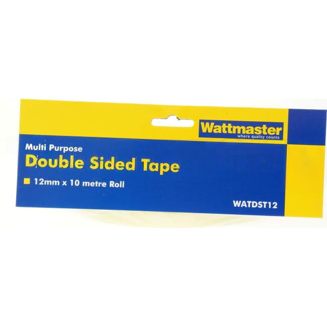 Wattmaster 12mm x 10 Metres Double Sided Tape