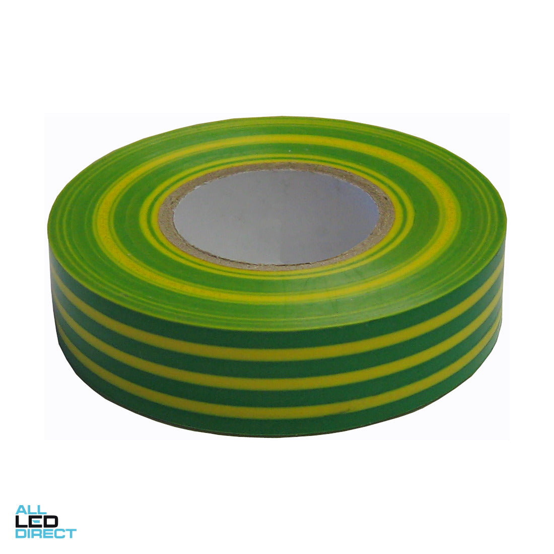 Wattmaster 18mm x 20 Metres Insulation Tape Green & Yellow Single Roll ALL LED Direct
