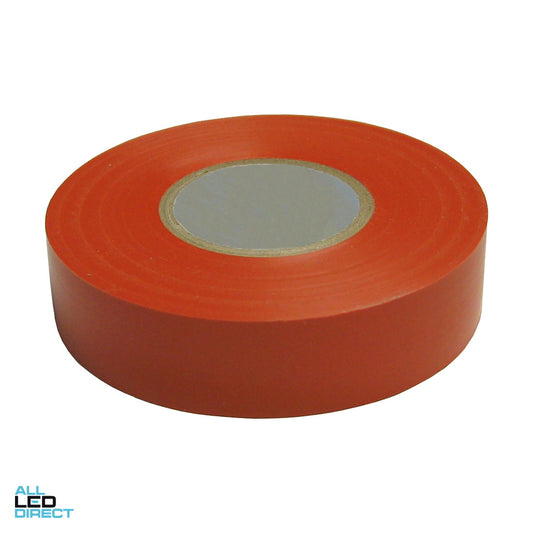 Wattmaster 18mm x 20 Metres Insulation Tape Orange Single Roll ALL LED Direct