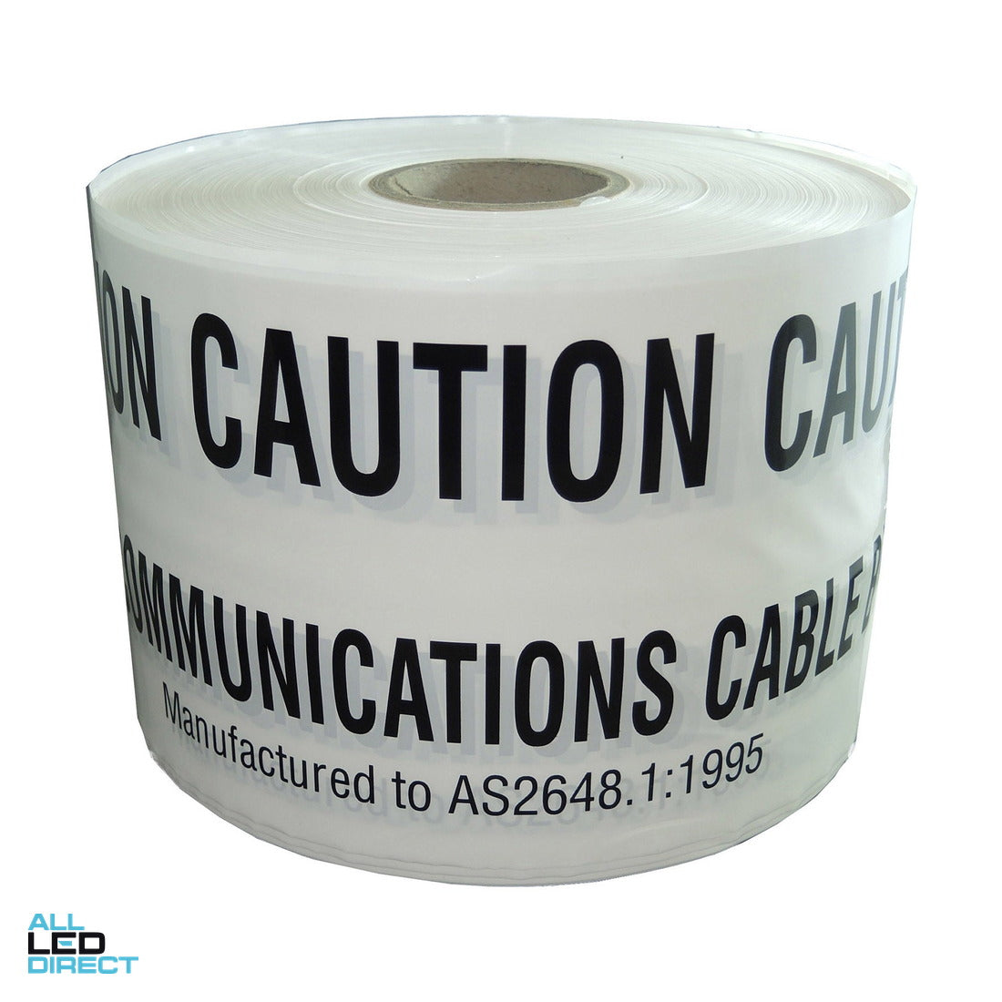 Wattmaster 150mm x 500 Metres Underground Communications Warning Tape White ALL LED Direct
