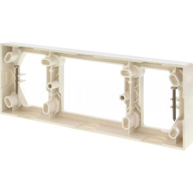 Quad Mounting Block 4 Gang Base GPO Shallow Power Point 25mm Deep 4 Way Gpo - Foto 10