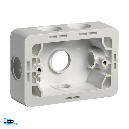 Hager ALLURE Insulated Mounting Block White ALL LED Direct