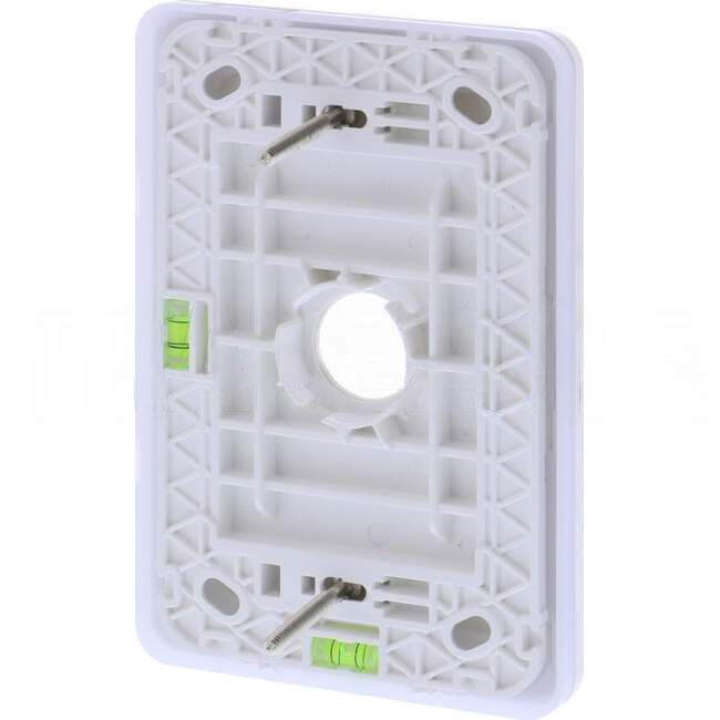 Hager 1 Gang ALLURE Internal Switch Cover Plate Gloss White