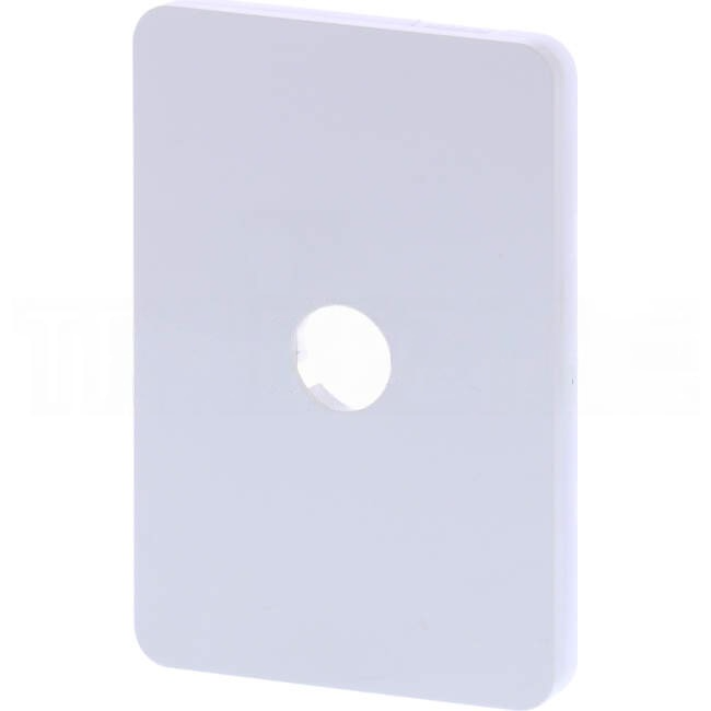 Hager 1 Gang ALLURE Internal Switch Cover Plate Gloss White