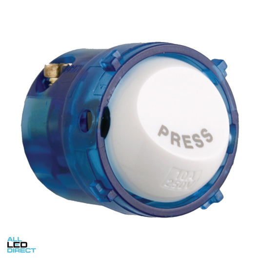 Hager 15 Amp Bell Press Switch Mech White Gloss ALL LED Direct
