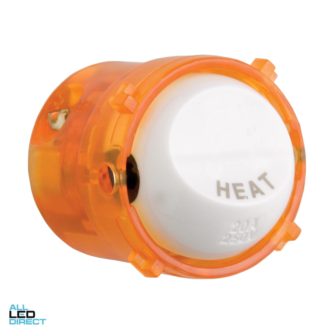 Hager 20 Amp Rotoloc Rocker Switch Mech White Engraved With 'HEAT' ALL LED Direct