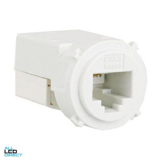 Hager CAT5 Rotoloc Data Mech White
