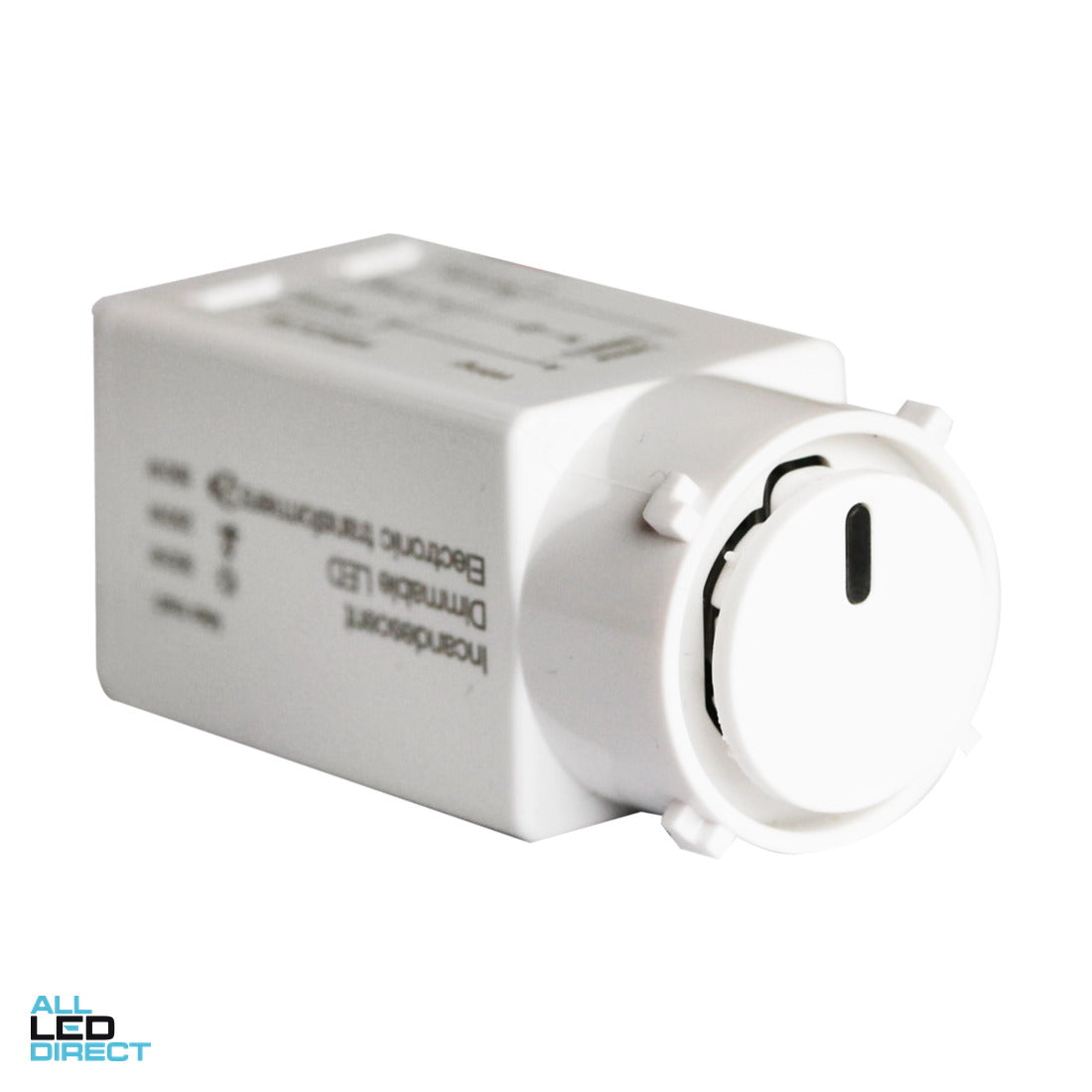 Hager 250 Watt Electronic Push Button Universal Dimmer Mechanism Push Button Dimmer Mech With LED Indicator White ALL LED Direct