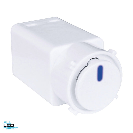 Hager 5 Amp Rotoloc Electronic Push Button Switch Mech White ALL LED Direct