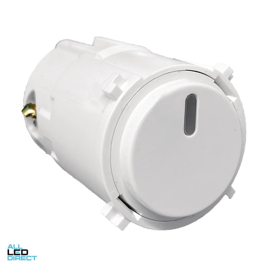 Hager 6 Amp PB Tactile Mech 240 Volts Gloss White ALL LED Direct