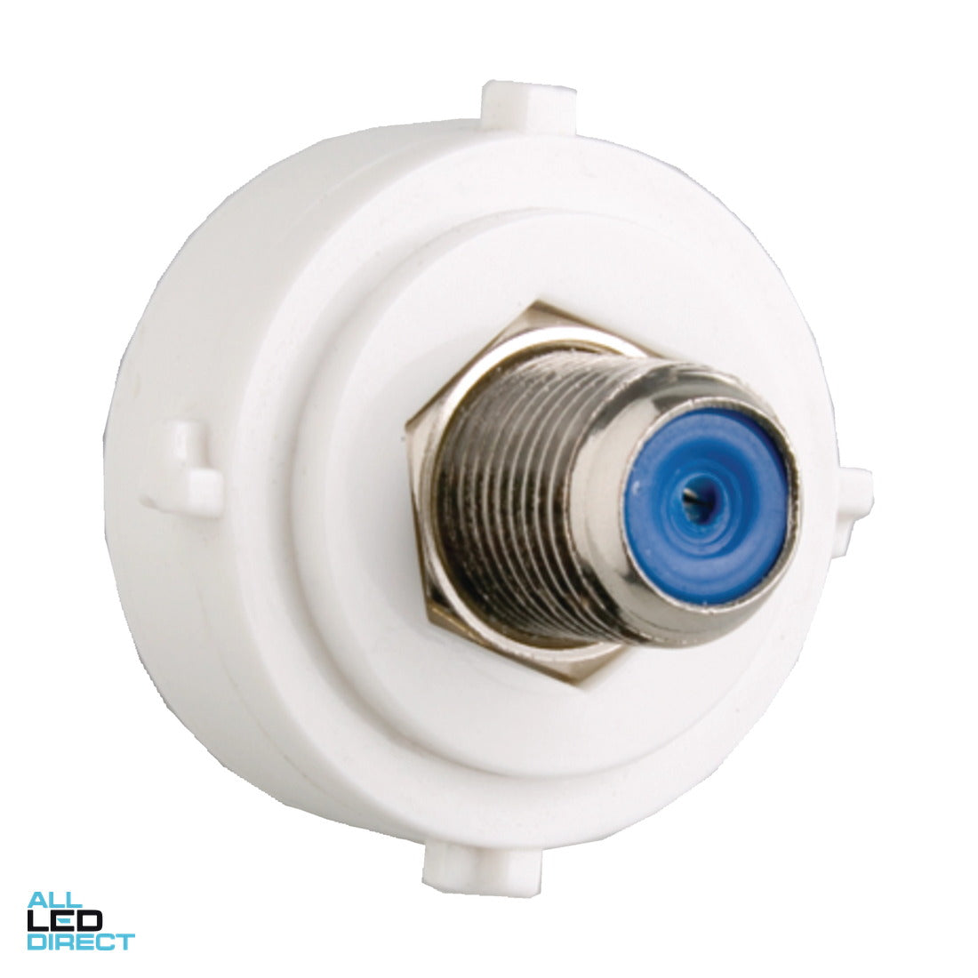 Hager 75 Ohm 3GHz F Type Connect Mech White ALL LED Direct
