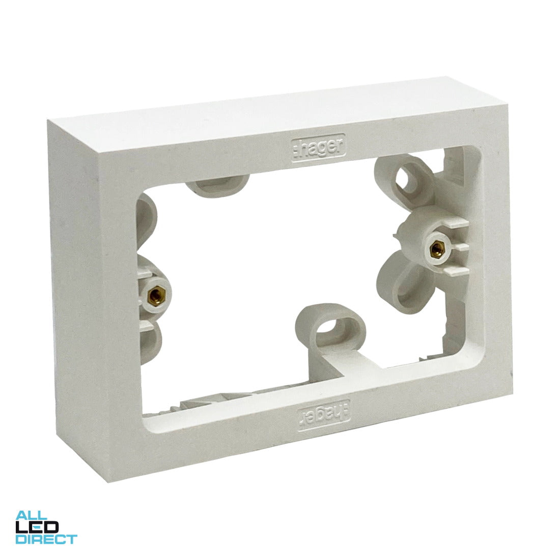 Hager FINESSE Mounting Block White ALL LED Direct